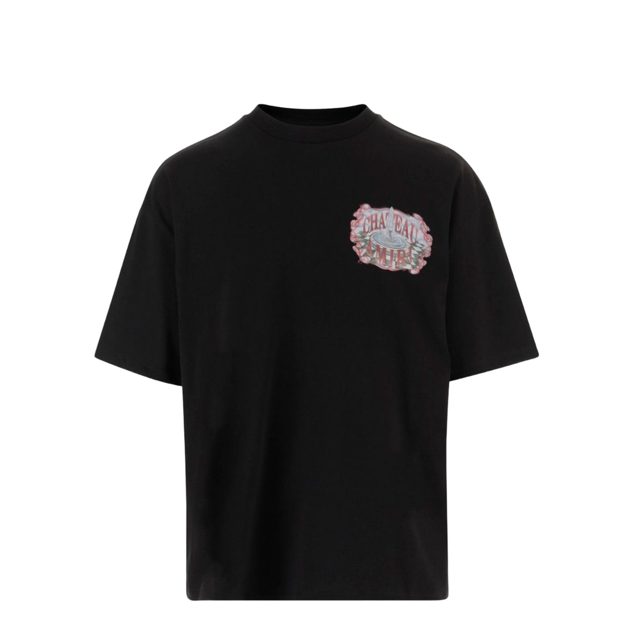 Printed Cotton T-Shirt Black
