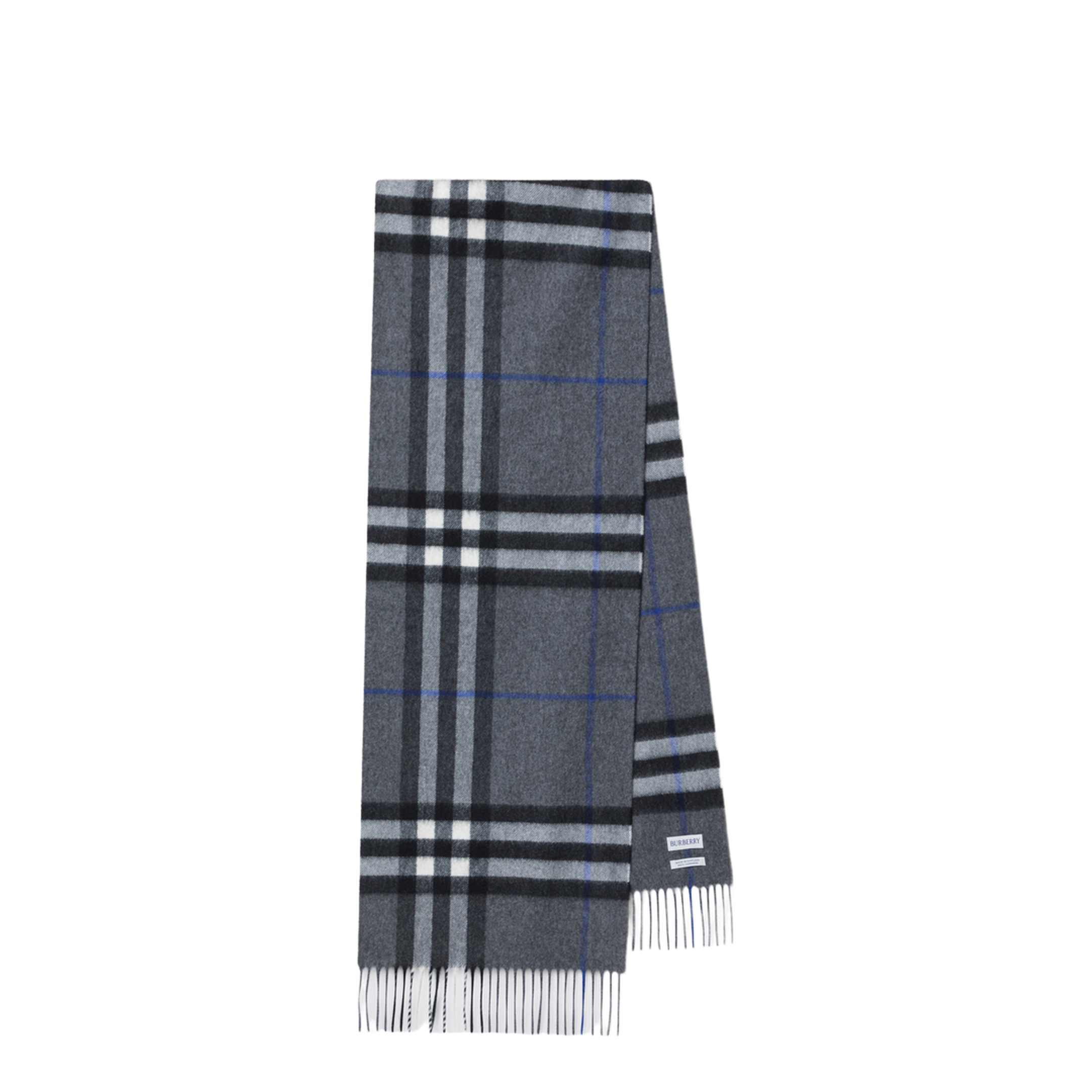 MAYFEYR - Burberry - Check Cashmere Scarf In Marlborough Grey - 8112642110106C3384