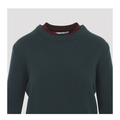 MAYFEYR - Acne Studios - Dark Green Wool Pullover - A60707AAX