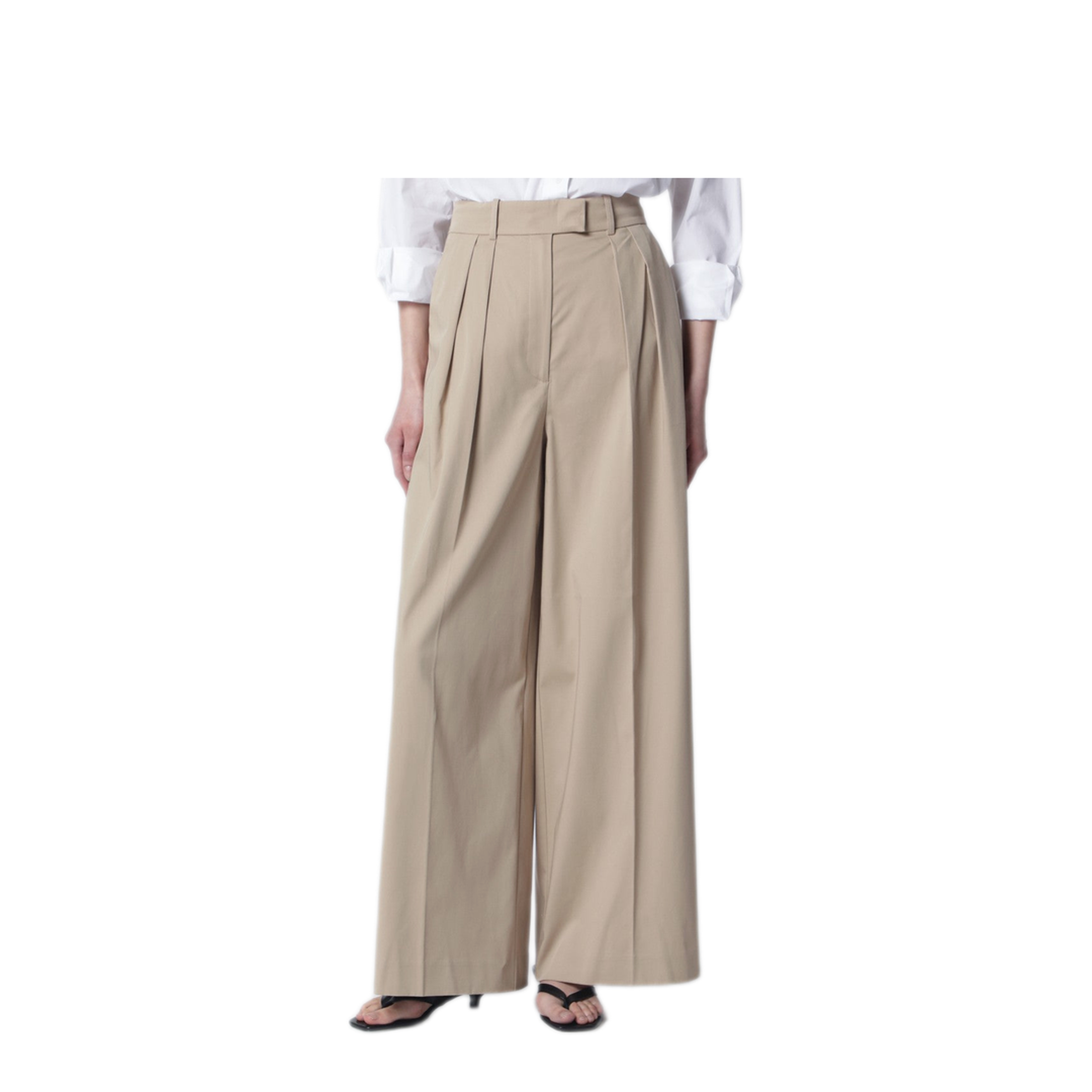 MAYFEYR - Anine Bing - Beige Lou Trousers With Pleats - A-03-11798COBGI1