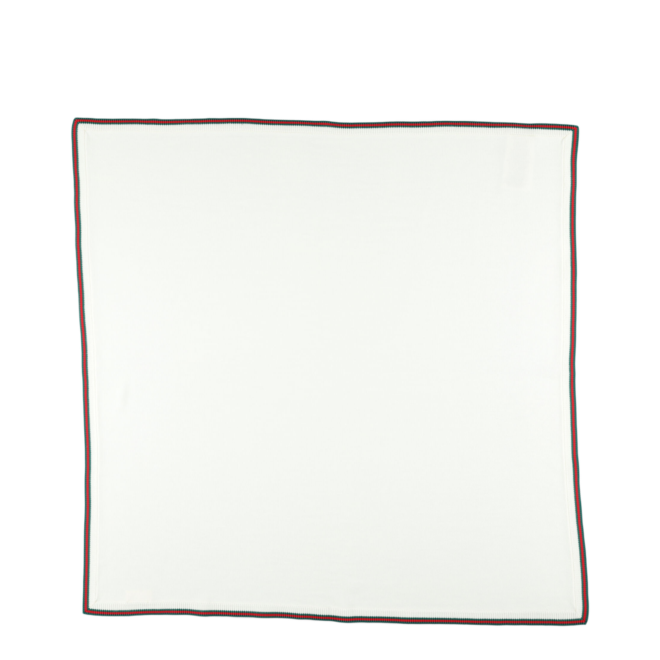 White Wool Blanket With Web Tape