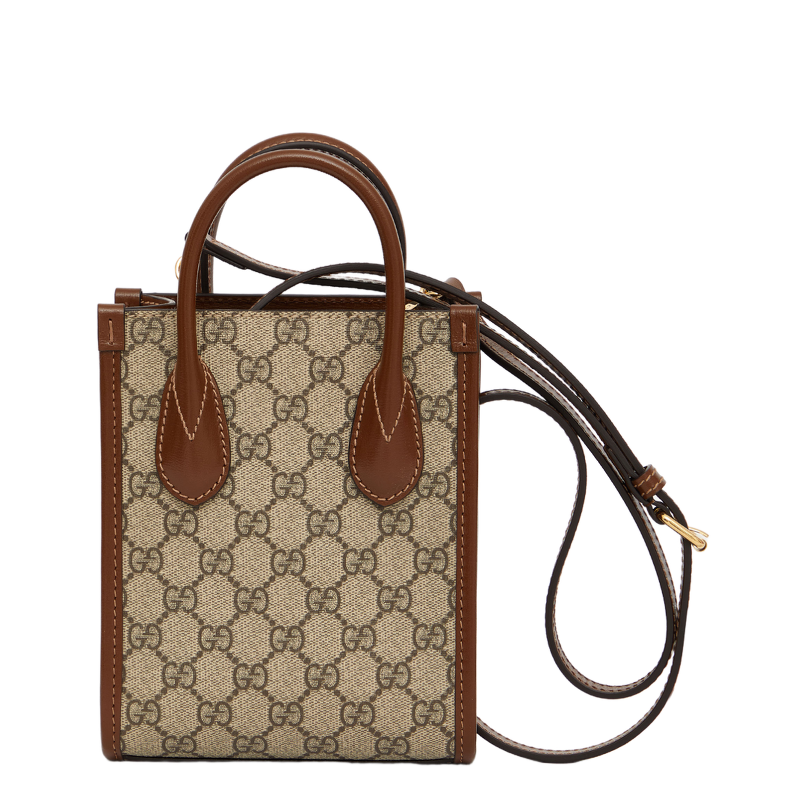 Ophidia Small Canvas Tote Bag - Brown