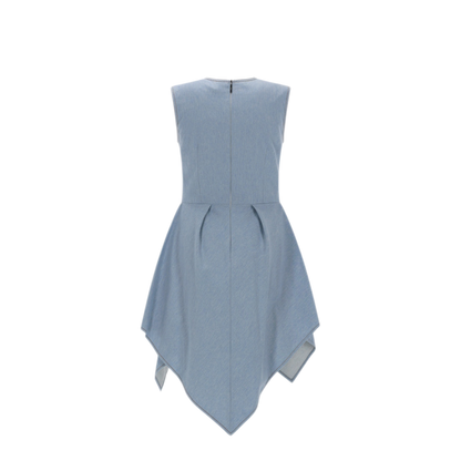 MAYFEYR - MSGM - Denim Dress With Asymmetric Skirt - 4041MDA0826710682