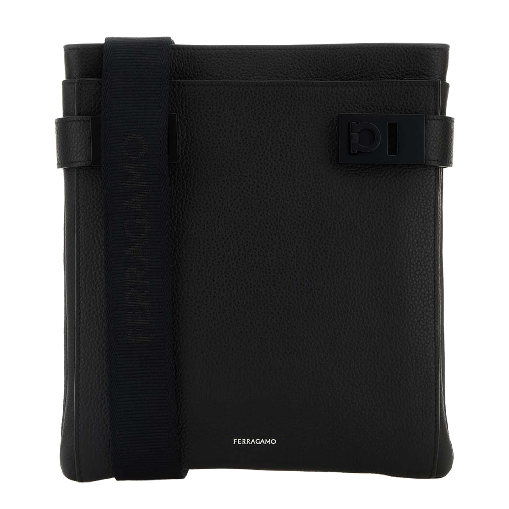 Black Leather Crossbody Bag