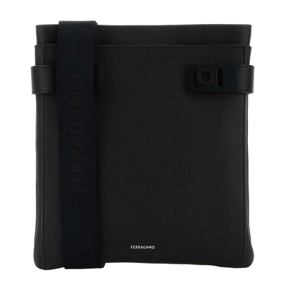 Black Leather Crossbody Bag