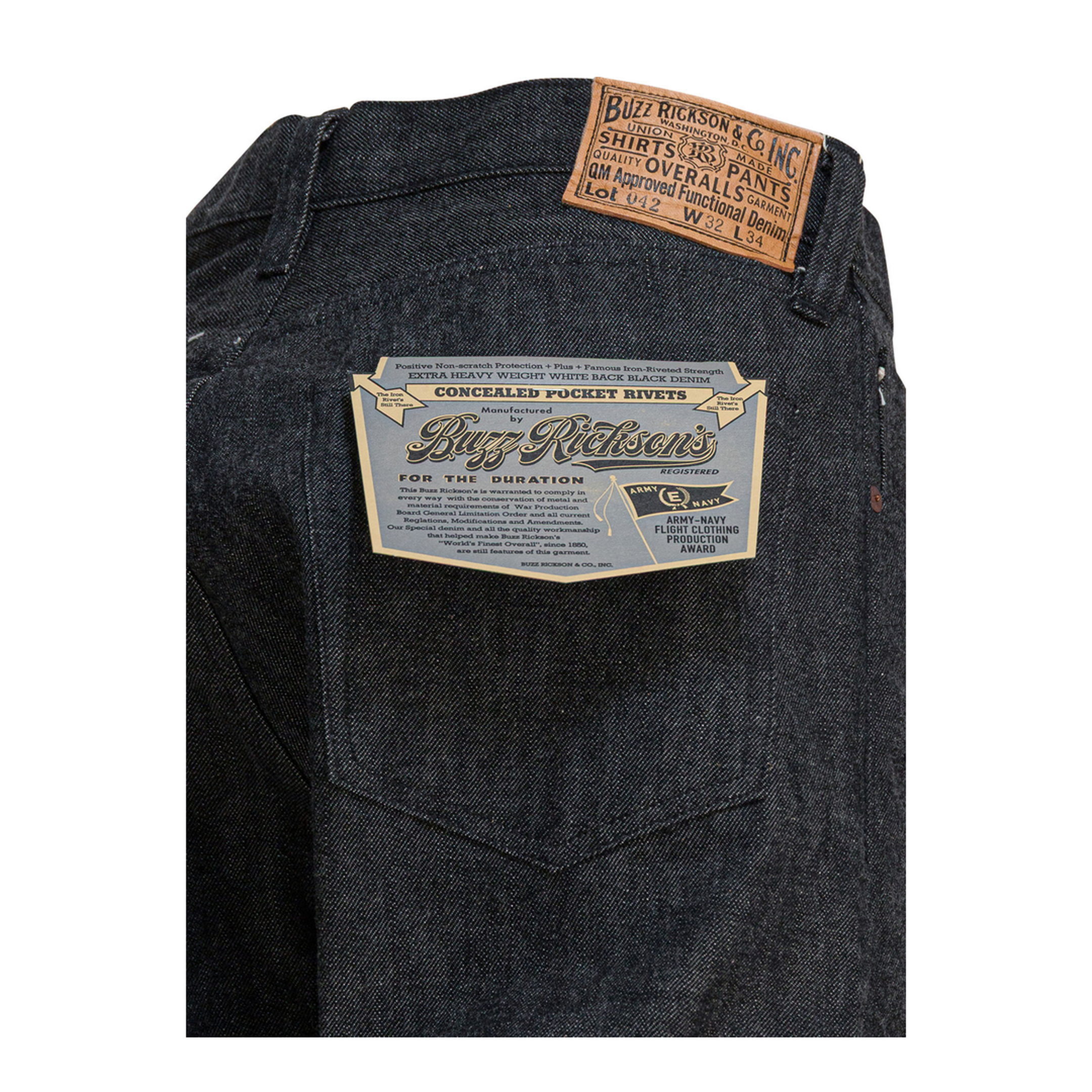 MAYFEYR - Buzz Rickson's - Ma 1 Jeans - BR43042410NBLACK