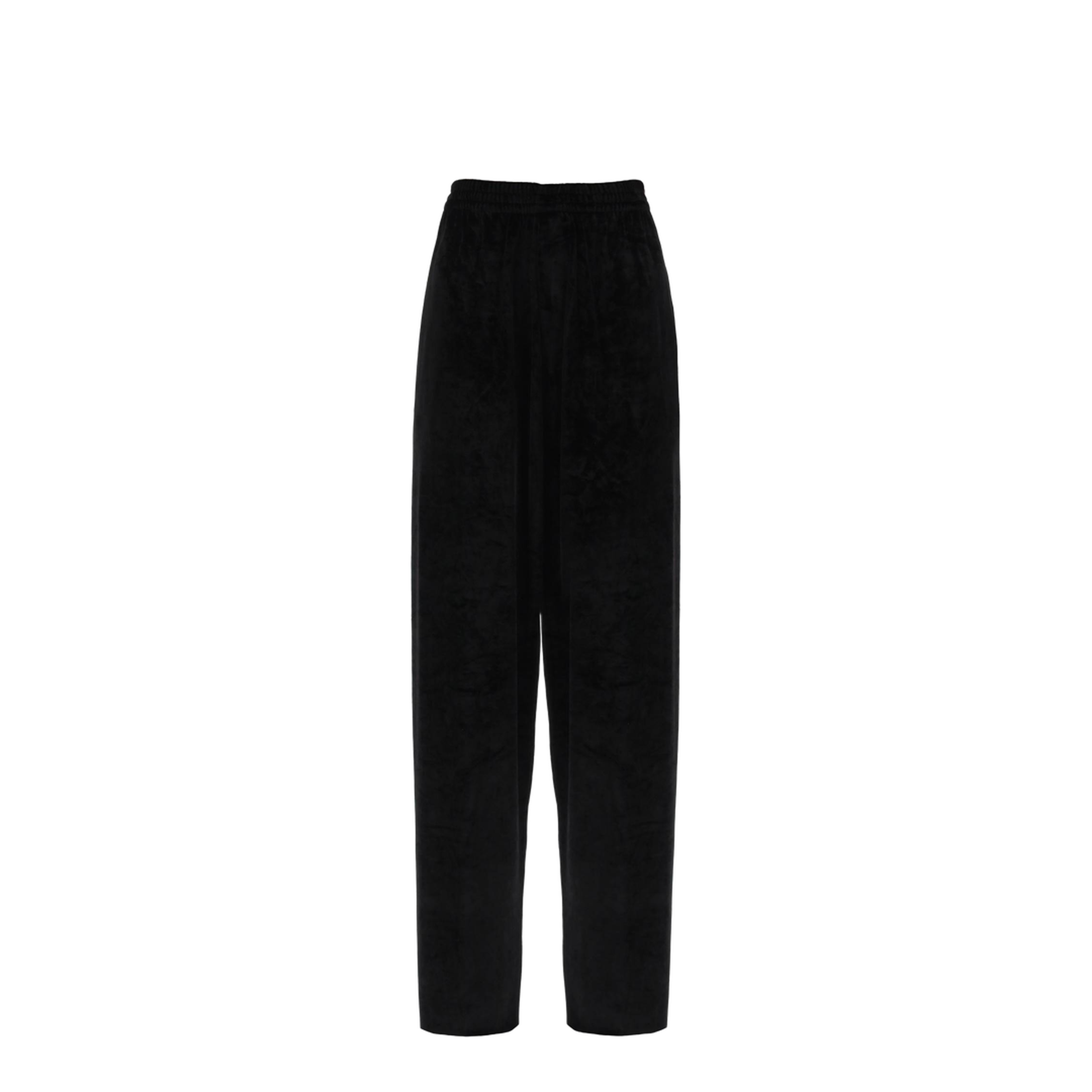 MAYFEYR - Balenciaga - Black Stretch Velvet Baggy Pant - 751017TOVO31000