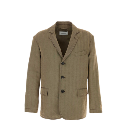 MAYFEYR - Ferragamo - Embroidered Linen Blend Blazer - 145443793134EXPRESSOSAFARI