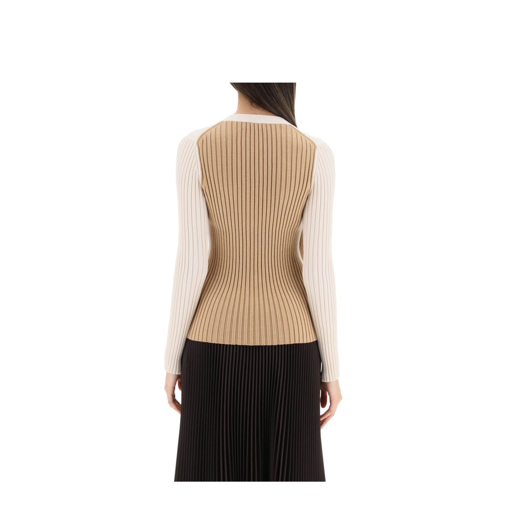 V-Neck Long Sleeve Knit Sweater