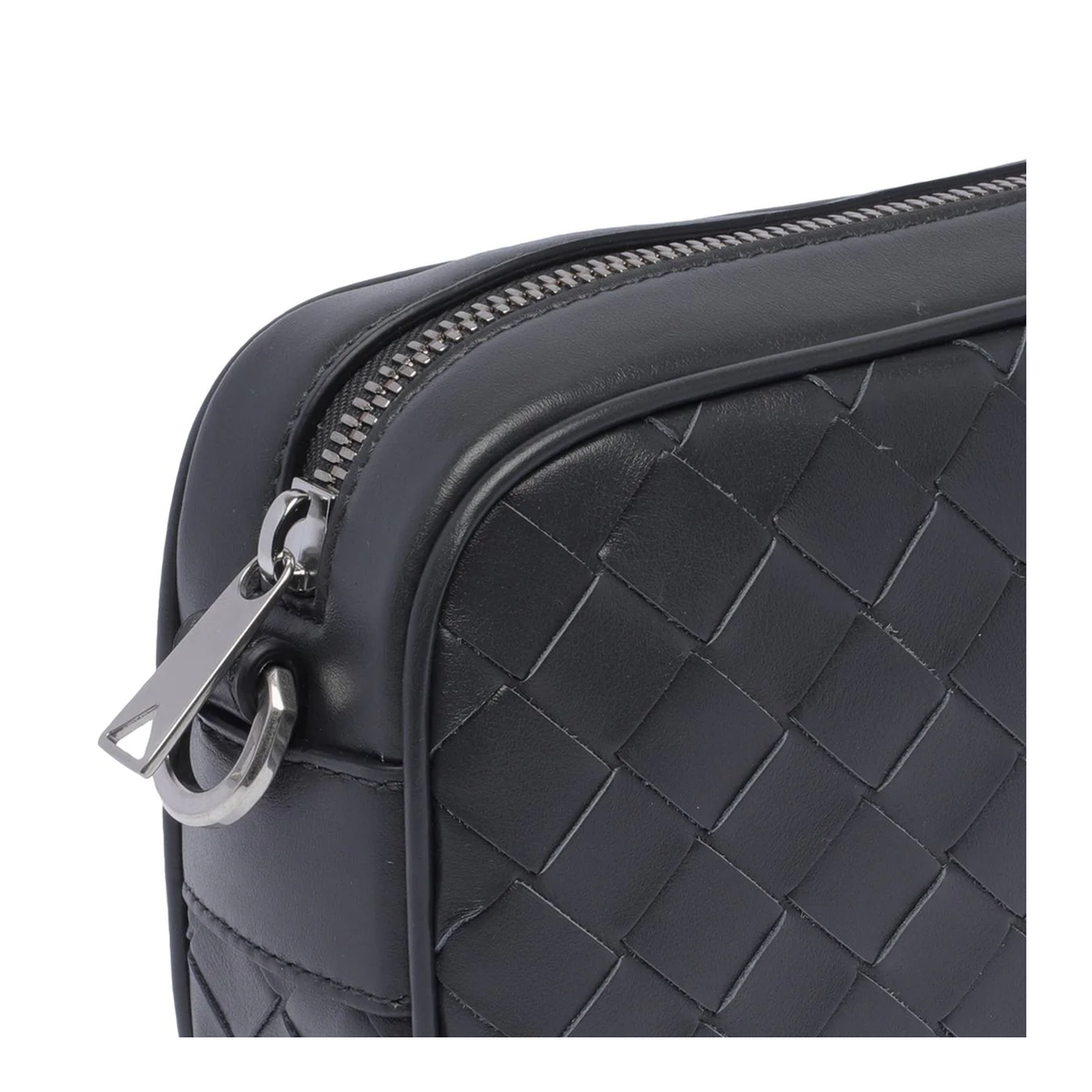 Intrecciato Mini Leather Crossbody Bags - Gray