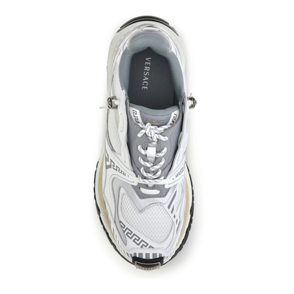 MAYFEYR - Versace - Icaro Sneakers In Fabric Mesh And Leather - 10261881A19106