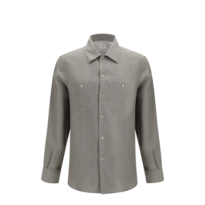 MAYFEYR - Brunello Cucinelli - Easy-Fit Linen Shirt With Chest Pockets - MA6980658