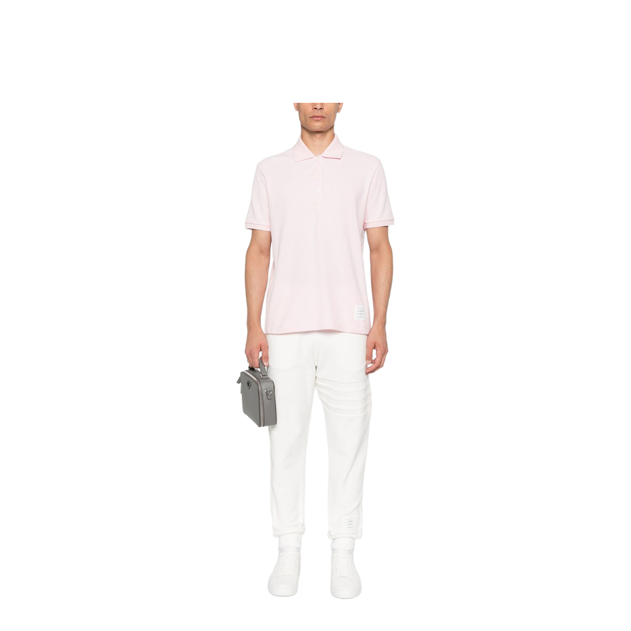 Pink Cotton Polo Shirt