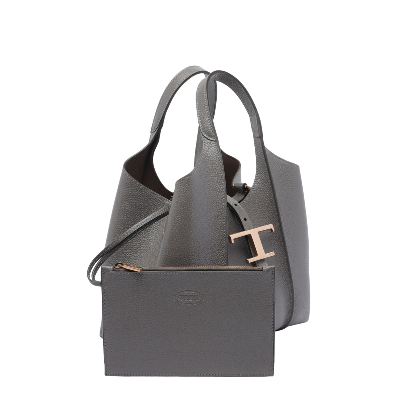 T Timeless Shopping Bag in Leather Mini