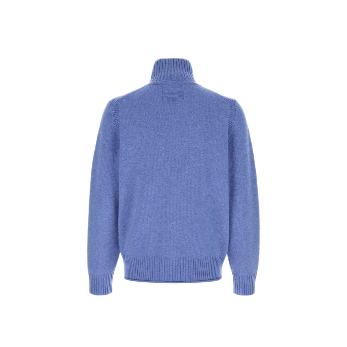 Delft Blue Half Zip Turtleneck