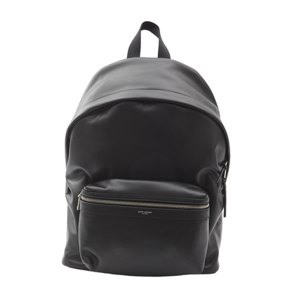 City Leather Backpack - Black