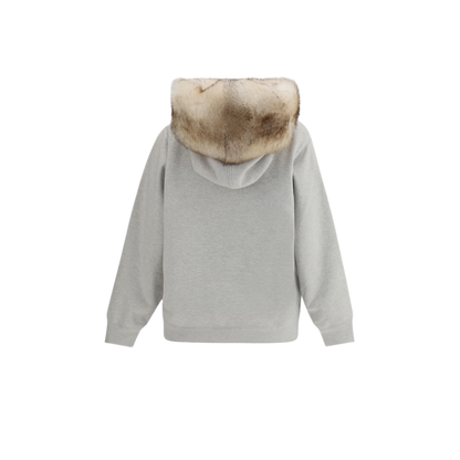 MAYFEYR - Prada - Hoodie Features A Hood Lined In Shearling - 134723SOOO18NHF0684