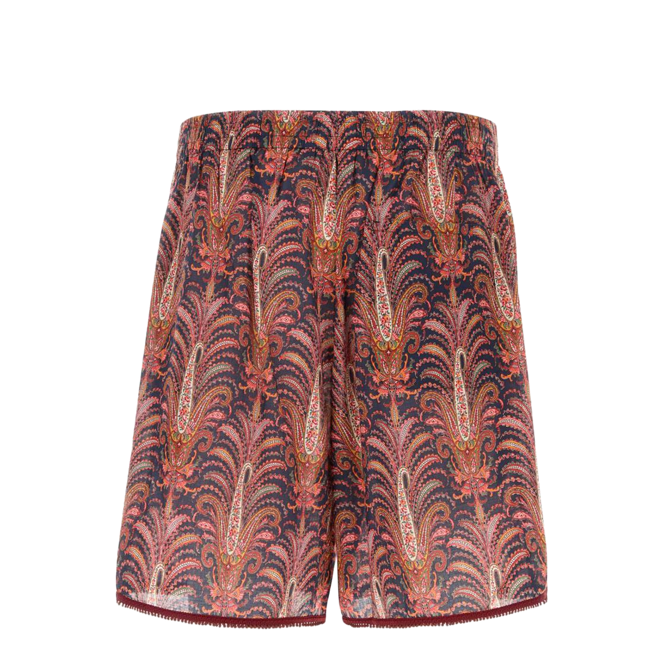 Cotton Shorts With Graphic Print