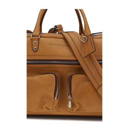 MAYFEYR - Brunello Cucinelli - Leather Trolley Travel Bag - MBTGBU343