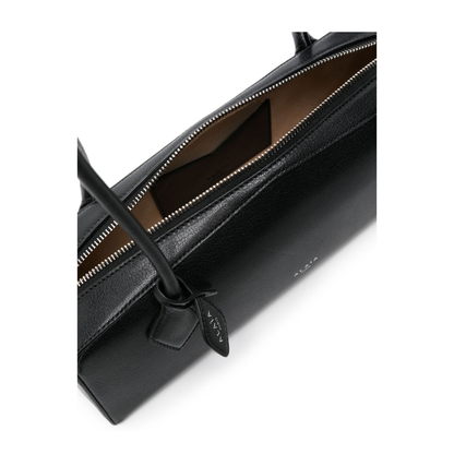 Le Teckel Medium Goatskin Shoulder Bag - Black