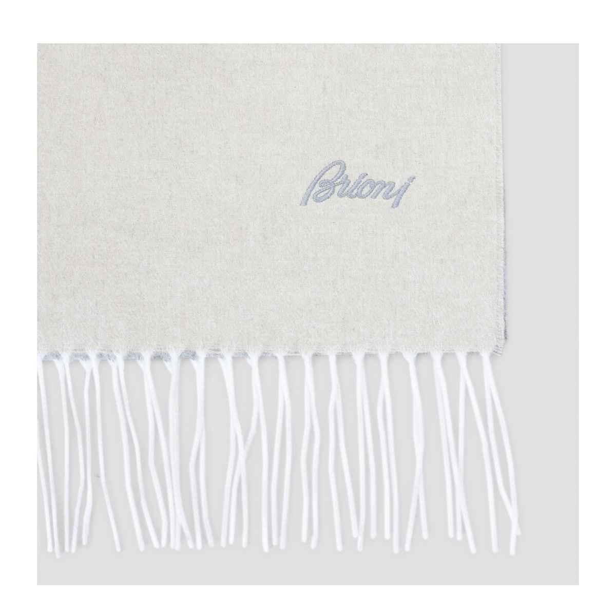 MAYFEYR - BRIONI - Lead Sand Reversible Scarf - O3IE00OE63241495