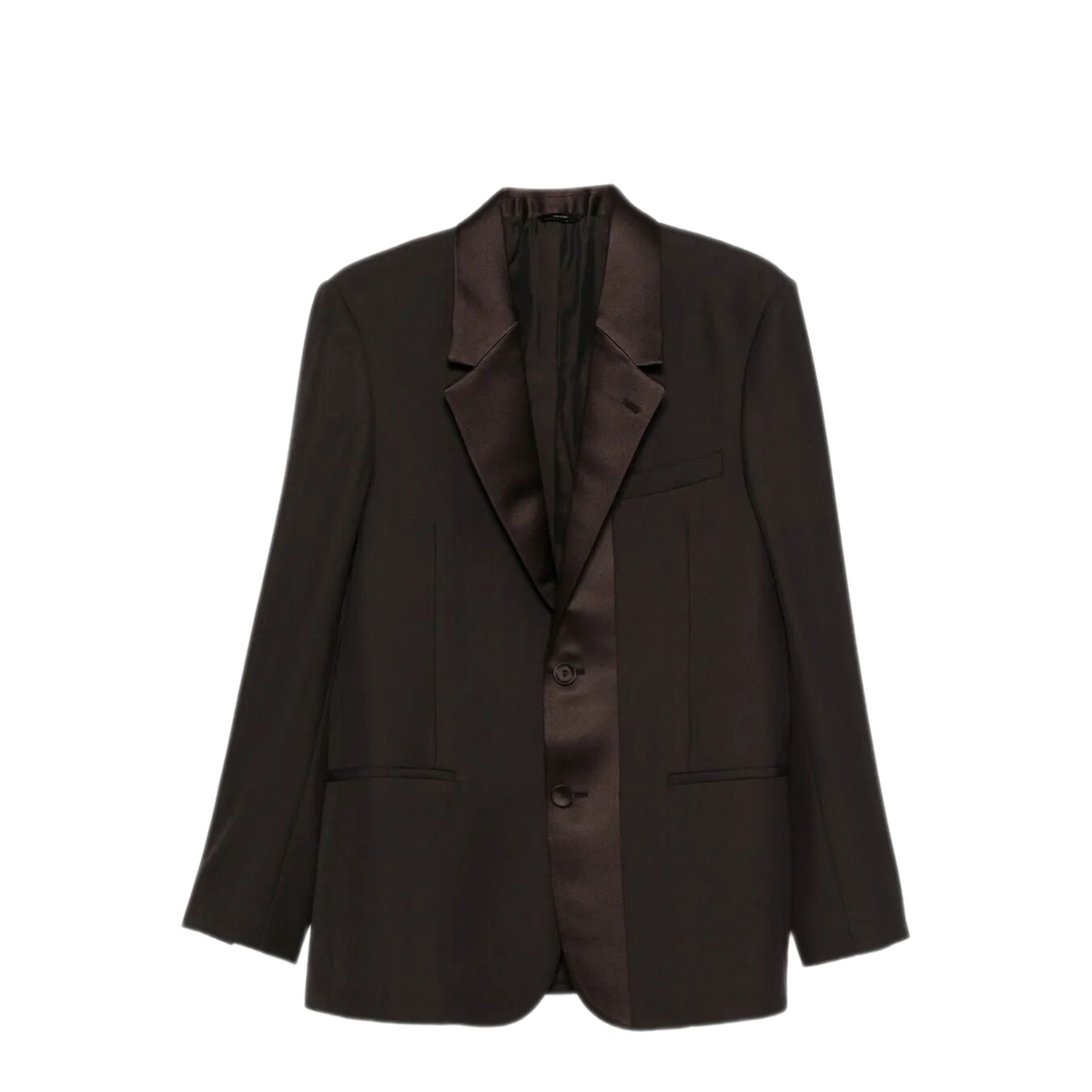 Brown Wool Crêpe Blazer