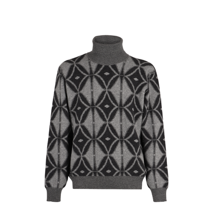 Embroidered Wool Oversize Sweater