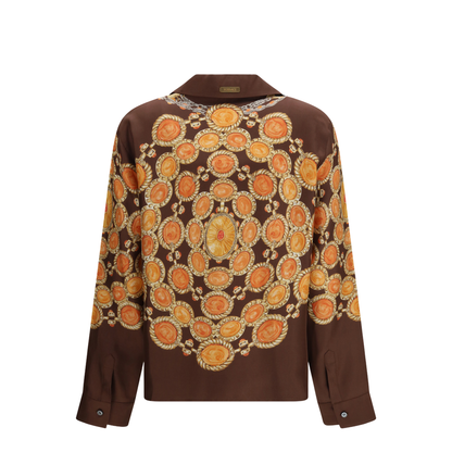 MAYFEYR - Versace - Chain Print Buttoned Shirt - 10242311A17952