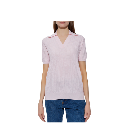 Monogram Knitted Polo Pink