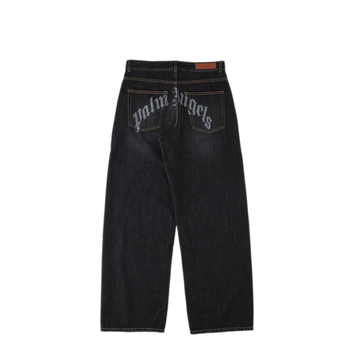 MAYFEYR - Palm Angels - Curved Logo Loose 5 Pockets Trousers - PAMYA001DN0011313