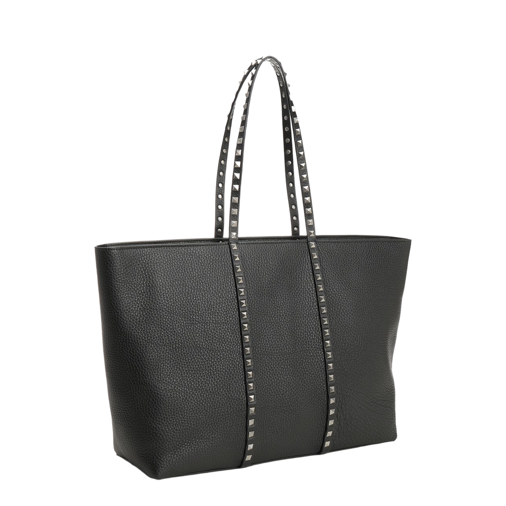 Rockstud Leather Tote Bag