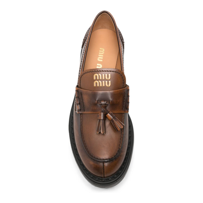 MAYFEYR - Miu Miu - Flat Shoes Brown - 5D743E3KY8F0038