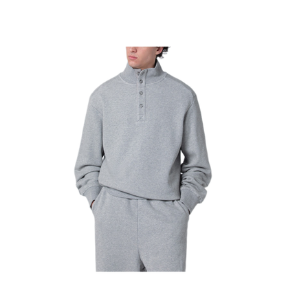 MAYFEYR - Entire Studios - Grey Cotton Buttoned Sweater - ESSS26TO02012UCO6236