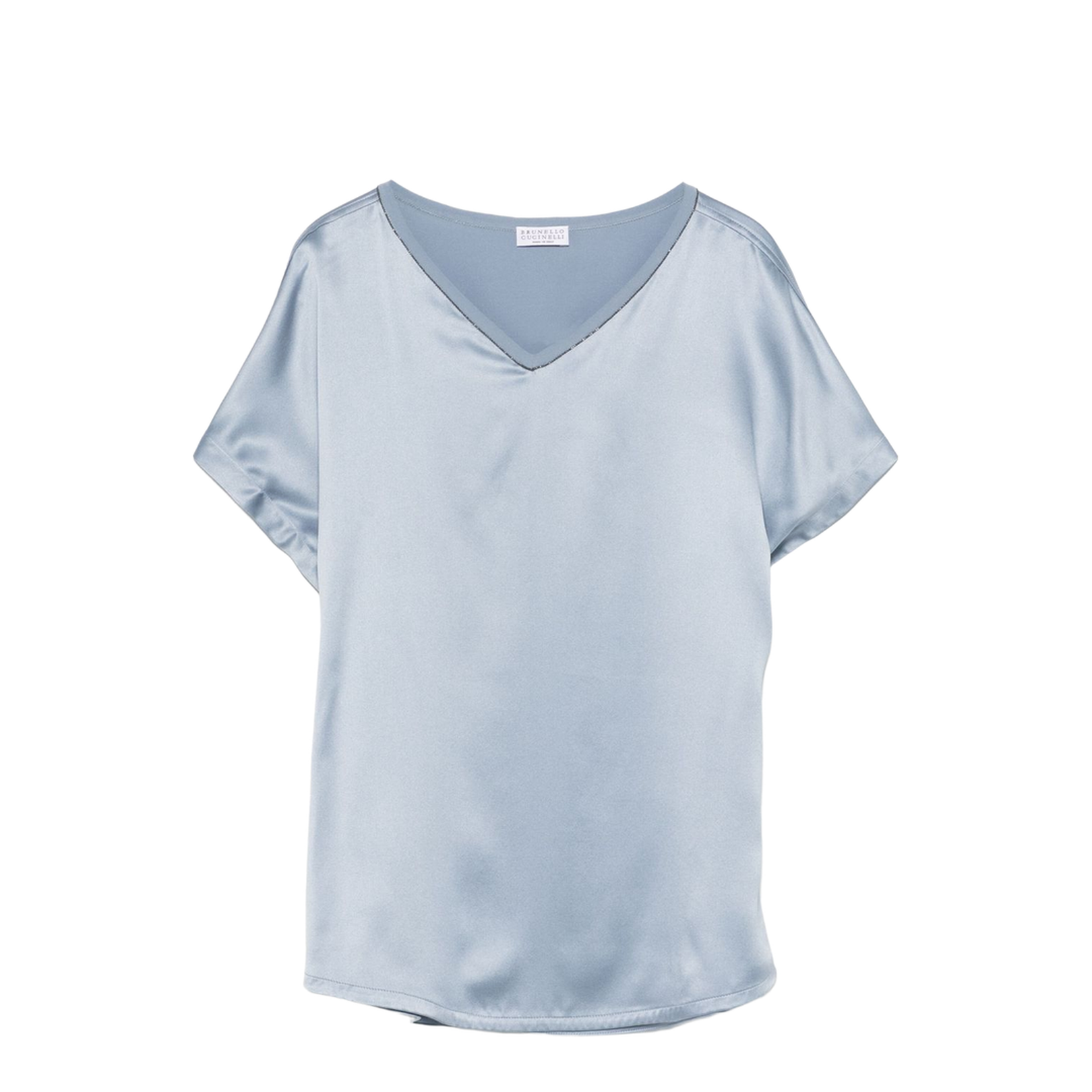 Silk V-Necked Top