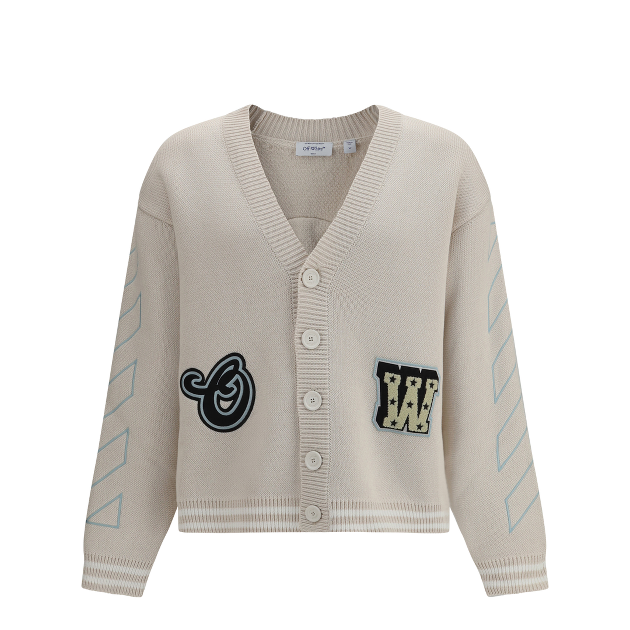 Cardigan with patches