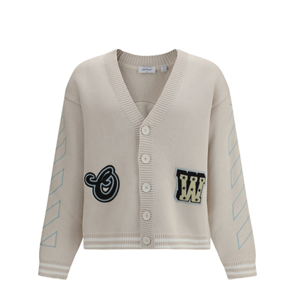 Cardigan with patches