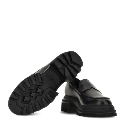 MAYFEYR - Hogan - 10-Storey Smooth Leather And Workwear Sole Loafers - HXW6740FM5IKXT