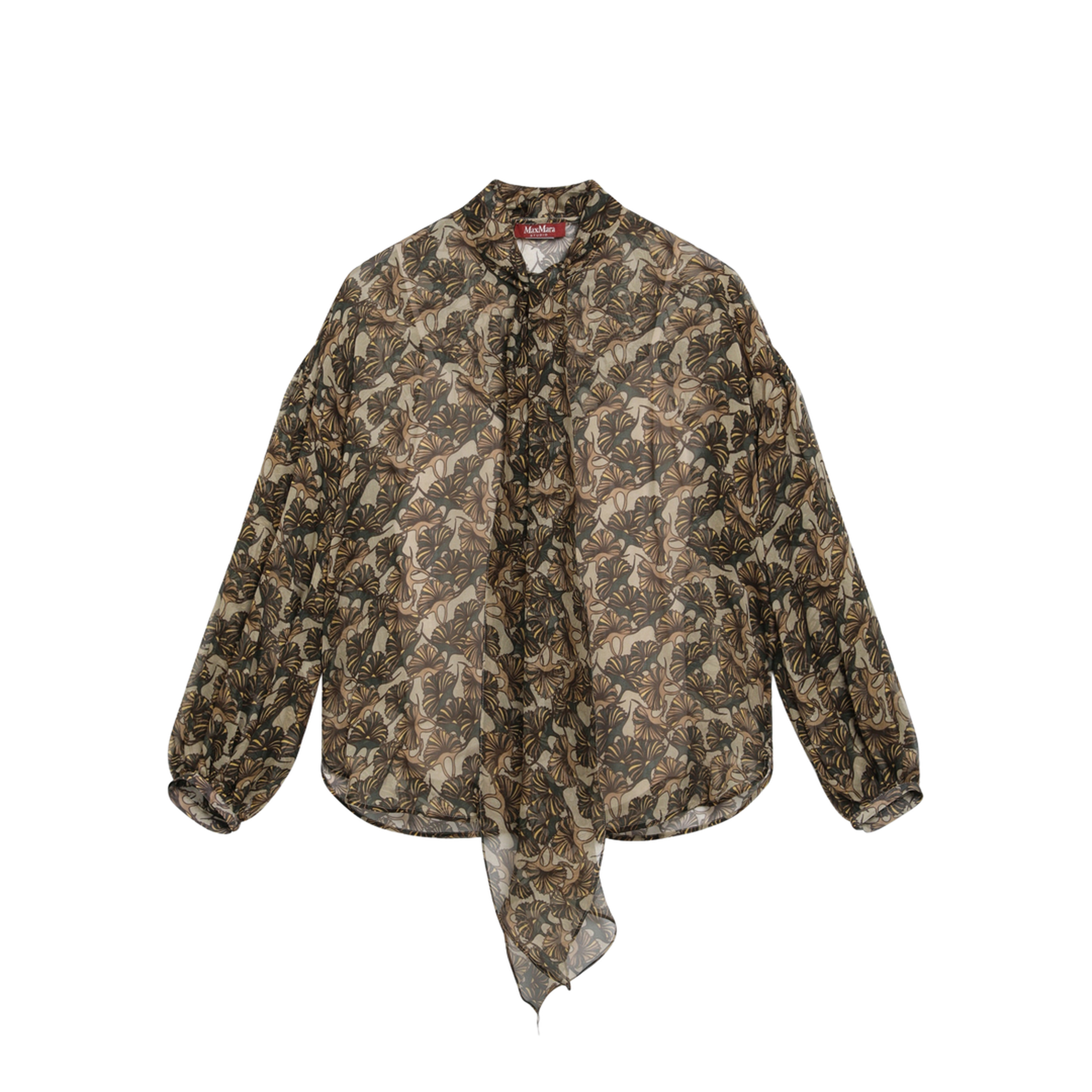 MAYFEYR -  - Printed Silk Chiffon Blouse - MSTBALLATASI003