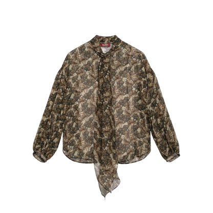 MAYFEYR -  - Printed Silk Chiffon Blouse - MSTBALLATASI003