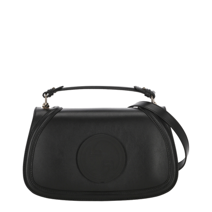 Blondie Large Leather Top Handle Bag - Black