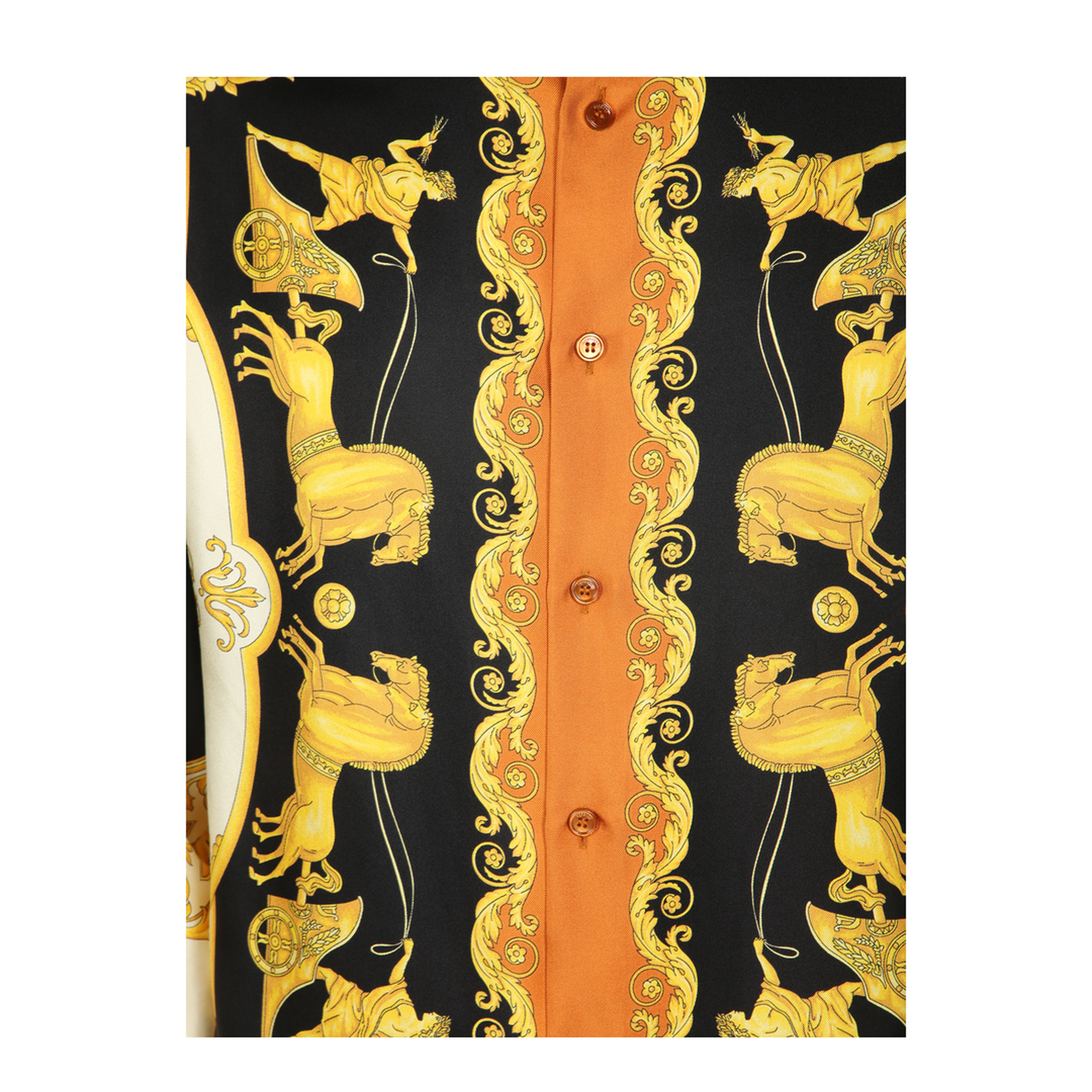 Silk Shirt Multicolor Motif