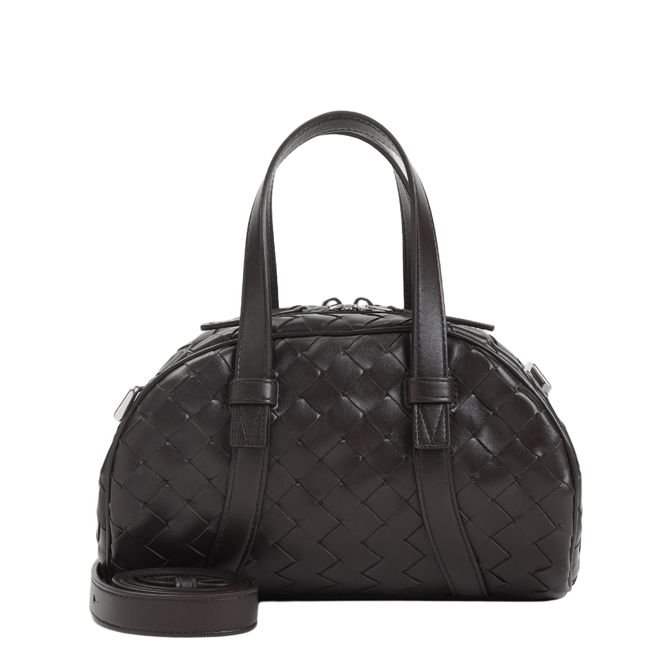 Shoulder Bag with Woven Design