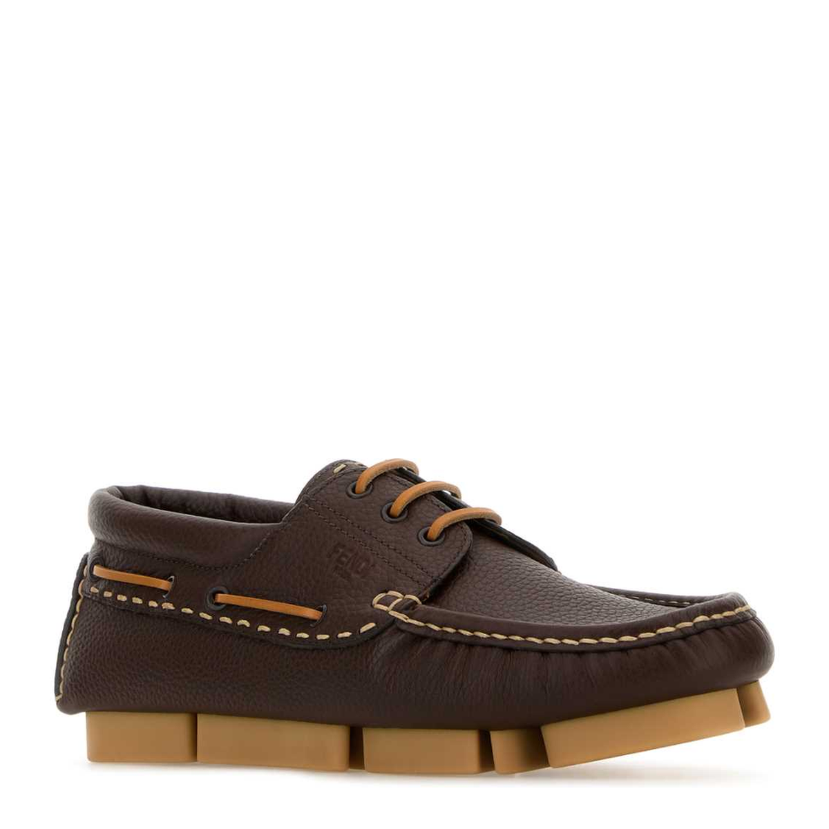 MAYFEYR - Fendi - Chocolate Leather Deck Loafers - 7D1685TDKF0QR5