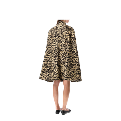 Cape In Wool Animal Print