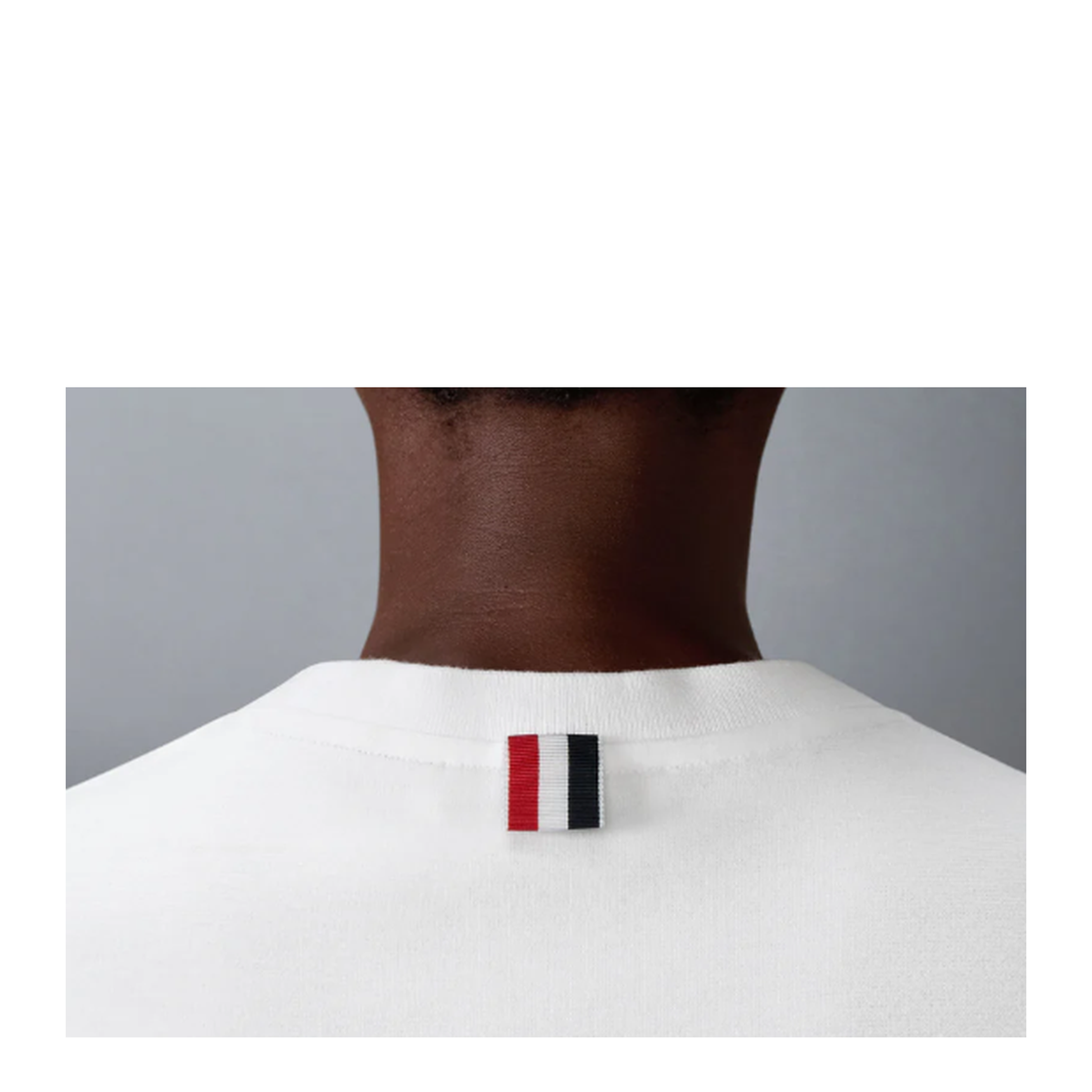 MAYFEYR - Thom Browne - Short Sleeve Tee In Cotton Milano - FJS223AJ0055100