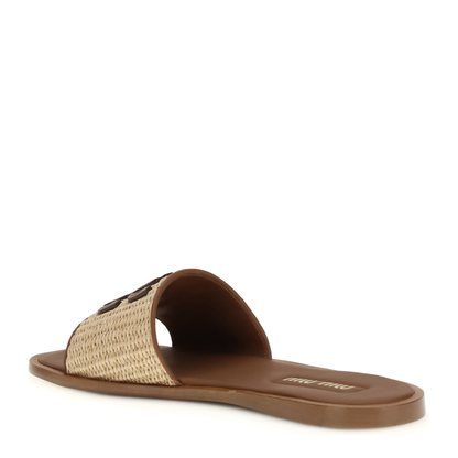 MAYFEYR - Miu Miu - Raffia Slippers Sandals - 5XX644F0053LOM