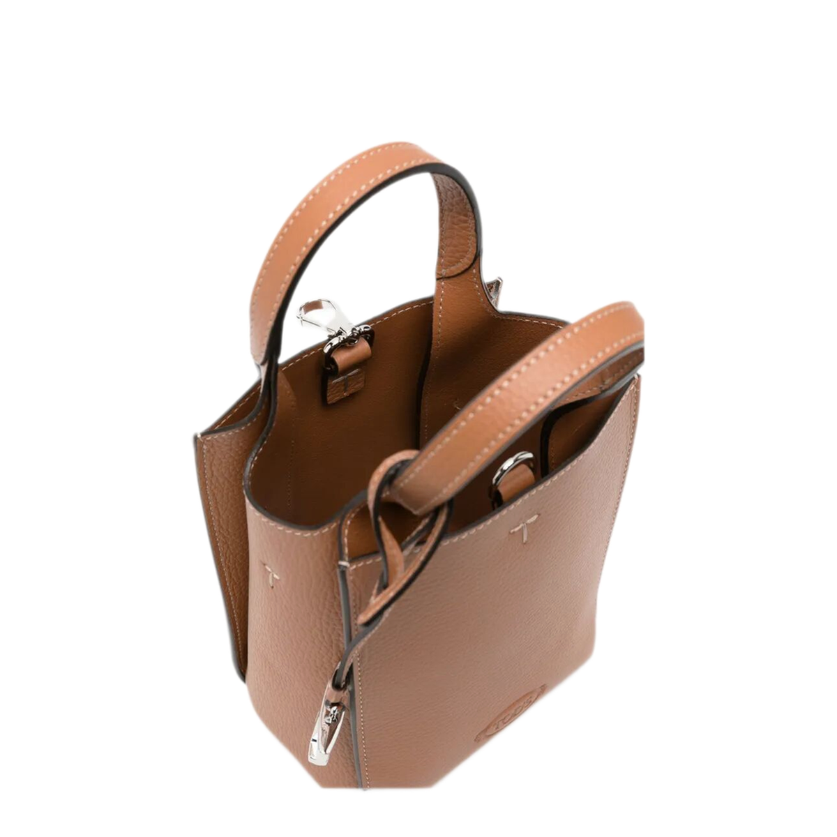 Micro Small Calf Leather Handbag - Brown