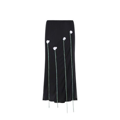 MAYFEYR - Moschino - Midi Skirt Flower Details - 261DA012004461555