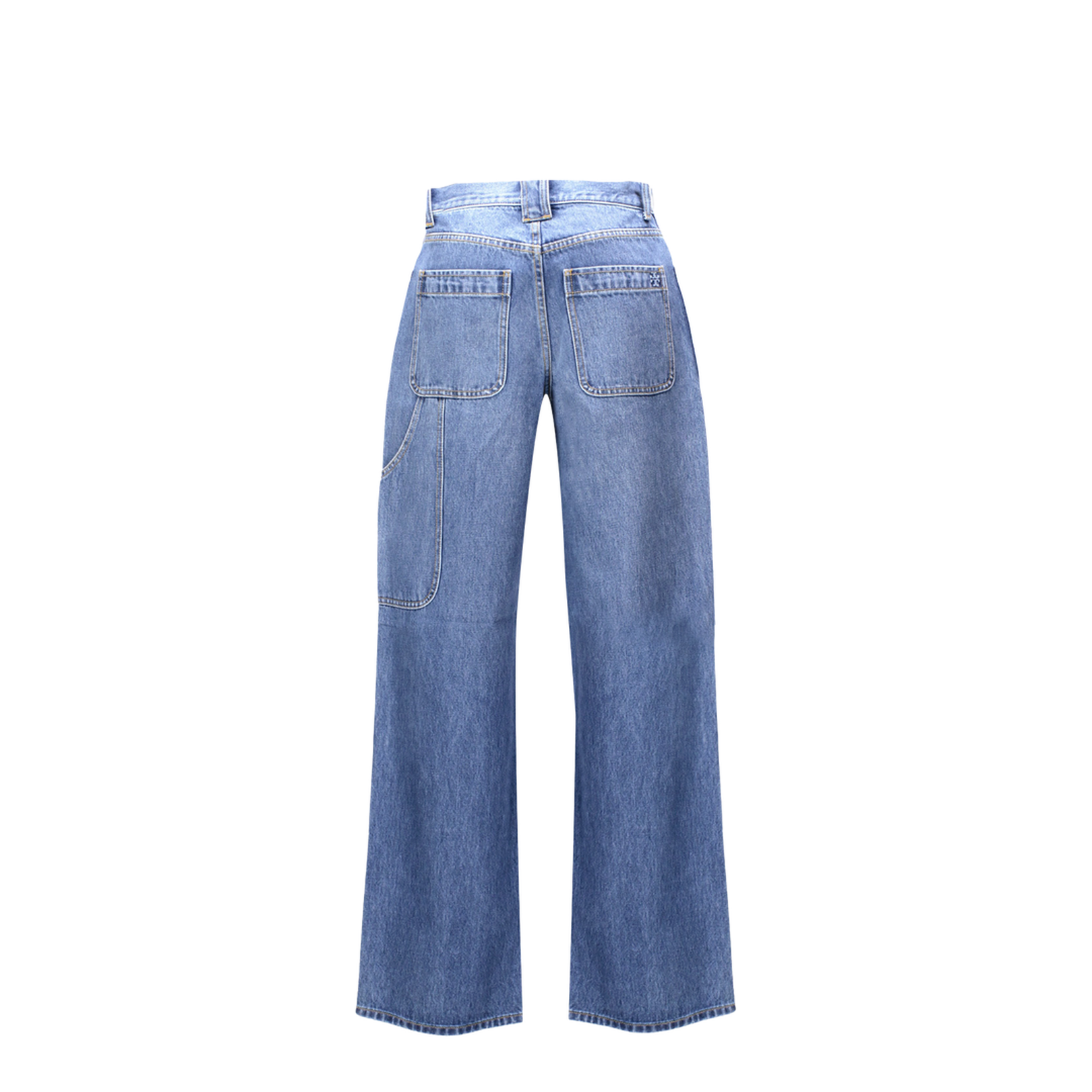Vintage Denim Jeans Zip Patch Iconic