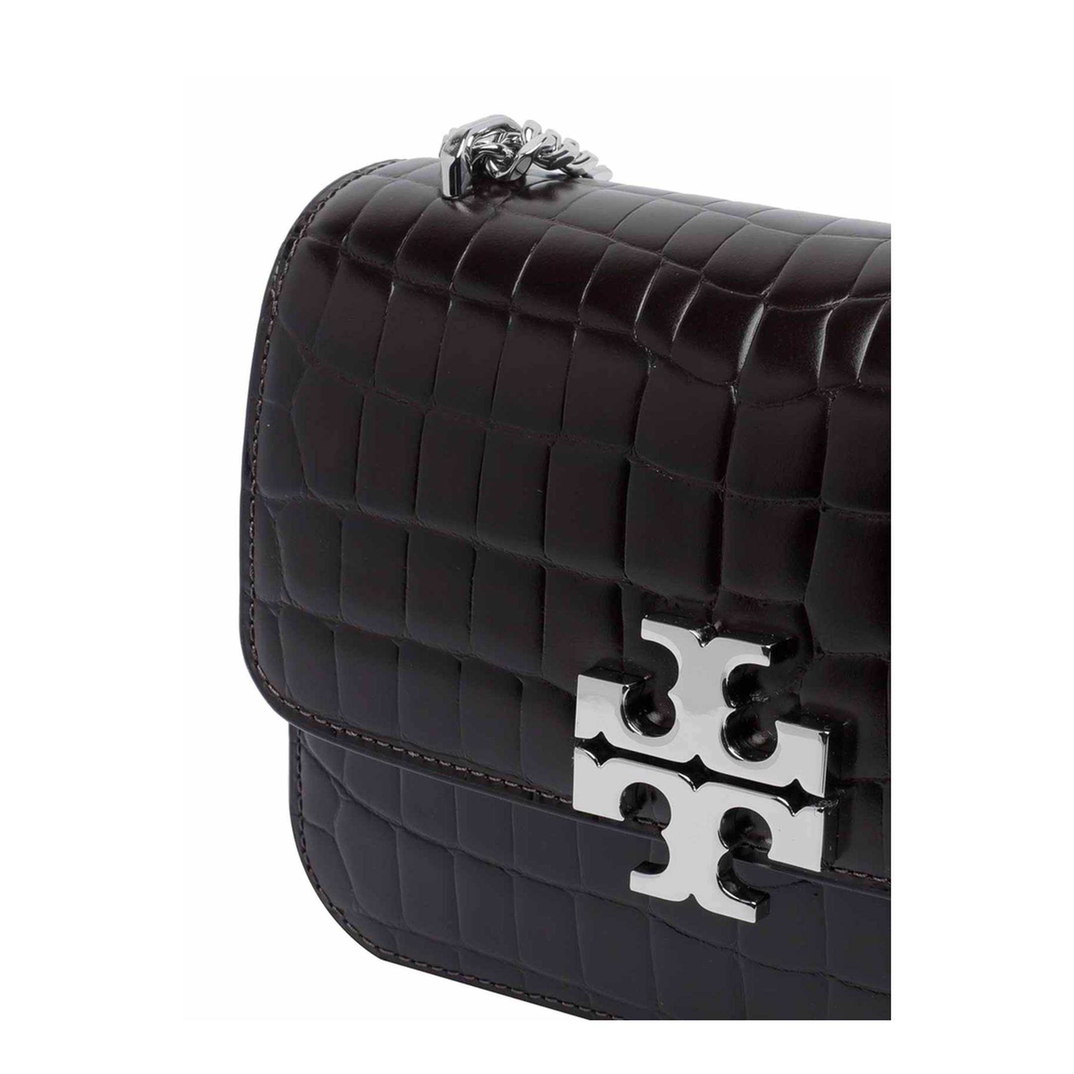 Eleanor Small Croc-Embossed Convertible Shoulder Bag - Albarossa